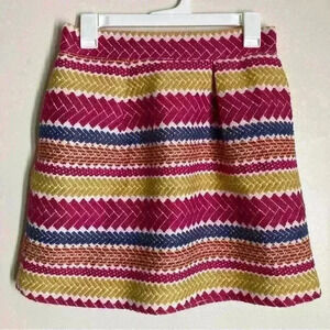 Anthropologie Nomad Women's Medium Textured Zip Up Skirt